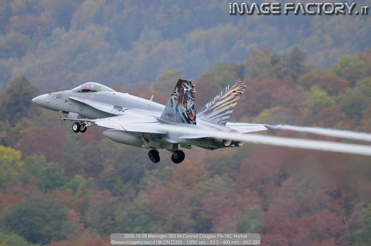 2009-10-08 Meiringen 503 McDonnell Douglas FA-18C Hornet